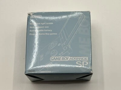 Nintendo Gameboy Advance SP Pearl Blue w/Box Charger NTSC-J Region Free 4201 - Image 1 of 4