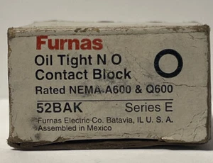 Furnas 52BAK Oil Tight Contact Block-New- - Picture 1 of 6