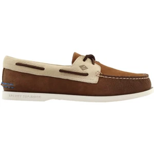 Sperry Authentic Original 2Eye Plush Boat Mens Brown Casual Shoes STS19267 - Picture 1 of 7