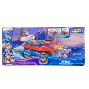Modellino esclusivo Paw Patrol The Mighty Movie Aircraft Carrier HQ Chase - Foto 1 di 6
