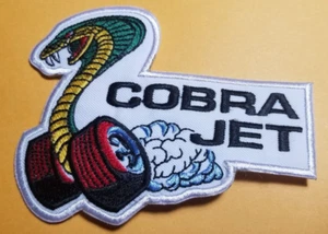 Embroidered Ford Cobra Jet Patch approx 3x3.75" Quality Patch iron and or sewn - Picture 1 of 2
