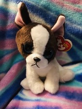 Portia, Beanie Baby Ty - Terrier Noir Et Blanc 15cm - Édition Collection Rétro