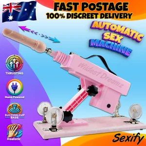 Sex Machine Telescopic Thrusting Realistic Big Dildo Dong Vibrator Large Sex Toy - Picture 1 of 15