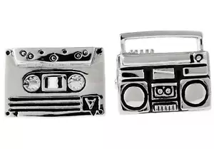 Boom Box cassetta gemelli stereo sposo matrimonio fantasia confezione regalo spedizione gratuita USA - Foto 1 di 3