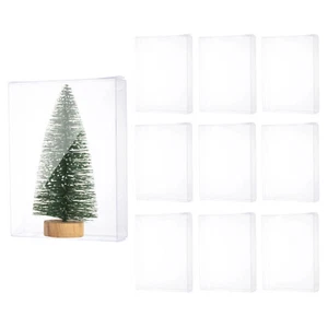 10 PCS Clear Gift Box,5.6"x1.5"x7.5" Plastic Packing Box for Candy Cookies - Picture 1 of 6