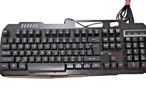 Evo Core USB Gaming Keyboard Black LED Backlit Wired Multimedia Keys Tested - Bild 1 von 6