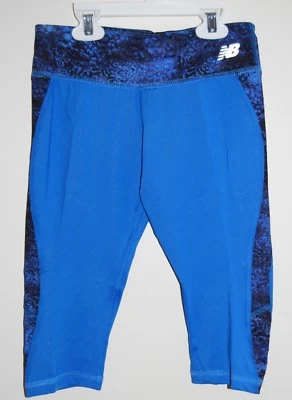 Nuevo con etiquetas Leggings New Balance Grandes Niñas Azul Cobalto Recortados Deportivos para Correr talla S 7-8 Foto 1 de 4
