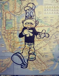 NY GRAFFITI MAP - Picture 1 of 1
