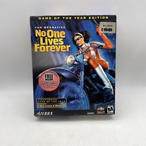 No One Lives Forever Game of the Year Edition PC Big Box Game Brand New Sealed