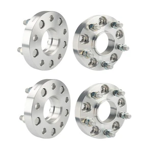 4Pc 1" Hubcentric 5x5 Wheel Spacers For Jeep Grand Cherokee Dodge Durango 14x1.5 - Picture 1 of 11