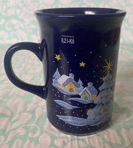 Kossinger Vertrieb German Coffee Cup With Winter Scene & Kids On Snow 0.21-Kō - Picture 1 of 12