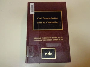 Coal Desulfurization Prior to Combustion 1978 Noyes Data Corporation - Imagen 1 de 1