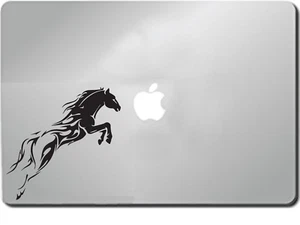 Tribal Horse head beautiful silhouette Tattoo art2 laptop decal sticker 6" Black - Picture 1 of 1