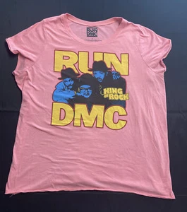 Camiseta Vintage Look 2018 Run DMC Hip Hop Rosa Talla 4 - Imagen 1 de 6