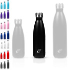 Stainless Steel Water Bottle Narrow Mouth with Screw Lid (12, 17, or 25 Oz) - 3 