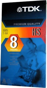 TDK T-160 leere VHS Videokassette (HS Premium Qualität) NEU, VERSIEGELT - Bild 1 von 1