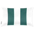 Luxury Eco-Velvet Filled Rectangle Oblong UK Sofa Cushion 2 Stripes Many Colours