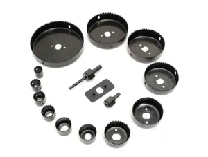 KIT FRESE A TAZZA DA TRAPANO SET 16 PEZZI SEGHE FORA LEGNO CARTONGESSO PLASTICA - Foto 1 di 5