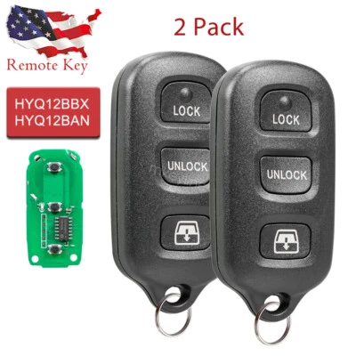 2 For 2004 2005 2006 2007 2008 2009 Toyota 4Runner Keyless Remote Car Key Fob - Image 1 of 4