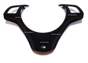BMW 1 E82 E81 E87 E88 1M ALCANTARA STEERING WHEEL TRIM - RETRIMMING SERVICE - Picture 1 of 24