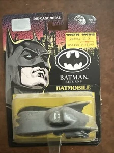1992 ERTL Batman Returns Die-Cast Batmobile Car Metal Vehicle On The Card Toy - Picture 1 of 6
