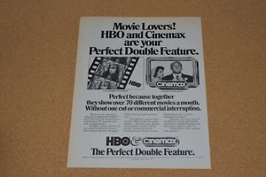 1981 Vintage HBO Cinemax Print ad coal miner's daughter father of the bride - Picture 1 of 1
