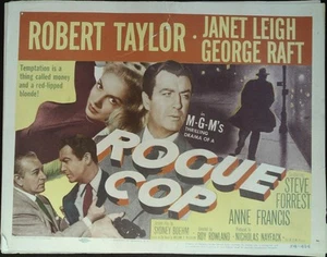 Rogue Cop Complete Lobby Card Set 1954 Robert Taylor, Janet Leigh, George Raft! - Picture 1 of 8