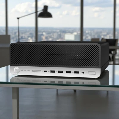 HP 600 G5 SFF 6-Core i5 9th Gen. 32GB RAM 1TB NVMe SSD Wi-Fi HDMI Windows 11 Pro - Image 1 of 4