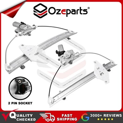 Pair LH+RH Front Window Regulator W/ Motor For Hyundai Accent 4&5 Door 2000~2006 - Image 1 of 4