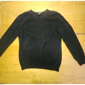 Maglione girocollo CHARTER CLUB taglia L cashmere lusso nero - Foto 1 di 5