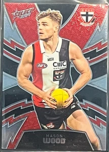 2024 AFL SELECT MASON WOOD LUMINOUS THUNDERBOLT SAINTS CARD #LT330 d#023/599 - Picture 1 of 2