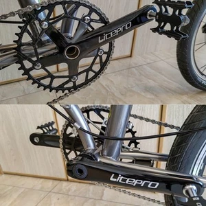 Ultralight Hollow 130BCD 50-58t crankset Chainring bicycle 170mm crank - Picture 1 of 82