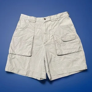 Eddie Bauer pantaloncino donna taglia 14 escursionismo estivo trail beige 32x7,5 - Foto 1 di 6
