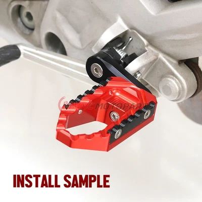 Clavijas de pie delanteras de turismo elevables rojas de 1,5 pulgadas para Ducati 959 Panigale 16 17 18 19 Foto 1 de 4