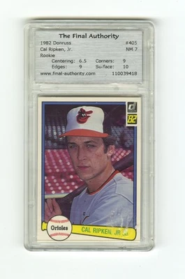 Donruss Cal Ripken Jr. 1982 ¡RC! #405 Baltimore Orioles grado casi nuevo-7 Foto 1 de 2