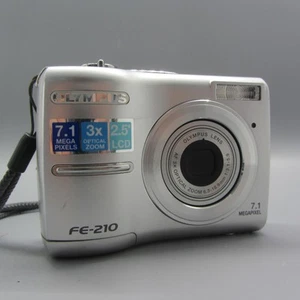 Olympus Digital Camera FE-210 7.1MP Silver Tested - Picture 1 of 9