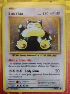 Pokémon card Snorlax basic card XY179 2016 holo Very Good condition with sleeve - Foto 1 di 12