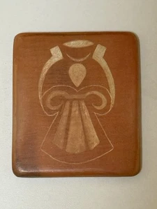 Azulejo de cerámica de arcilla grabada vintage Marilynn Nevayaktewa Hopi Pueblo ¡Raro! - Imagen 1 de 3