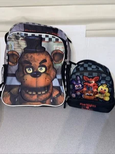 Five Nights At Freddy's FNAF Freddy Fazbear Face Backpack And Lunchbox 2017 - Picture 1 of 18