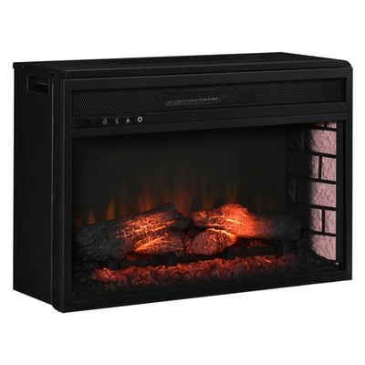 27" 1400W Electric Fireplace Log Insert Recessed Heater w/ Adjustable Brightness - Image 1 of 4