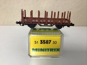 Minitrix Spur N 3587 Rungenwagen DR  Ulm 87673 Rmms in OVP  TOP - Picture 1 of 14