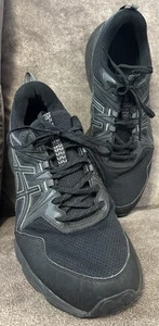 Asics Mens Gel Venture 8 1011B395 Black Running Shoes Sneakers Sz 11.5 ExtraWide - Picture 1 of 13