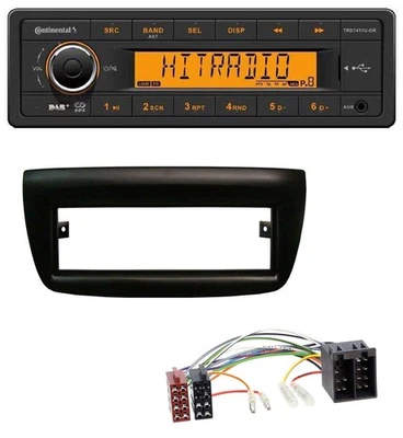 Continental 1DIN DAB MP3 AUX USB Autoradio für Fiat Doblo 12-15 Opel Combo 10-15 - Bild 1 von 4