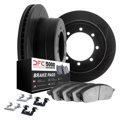For Dodge D200 75-77 DFC Slotted Front Brake Kit w 5000 Advanced Brake Pads Foto 1 de 4