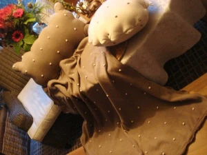 Set 3tlg. Neu Loberon Deckchen +Kissen + Versand superschön - Bild 1 von 3