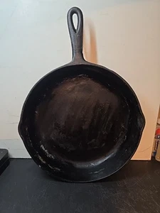 Vintage Nr. 8 Gusseisen Pfanne - 10 5/8" - Markenlos Wagner/Griswold Stil - Bild 1 von 7