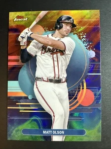 2025 Topps Finest Baseball Matt Olson Uncommon Oil Spill #189 Braves - Picture 1 of 2
