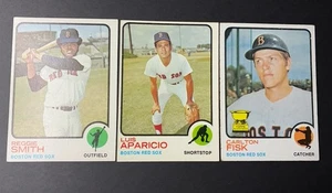 1973 Topps Baseball Lot Avg G/VG Condition Carlton Fisk Reggie Smith Aparicio - Picture 1 of 7