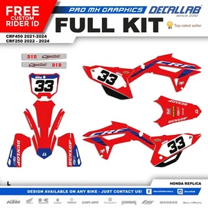 HONDA CRF 250 2022 2024 CRF 450 2021 2024 Graphics Decals Stickers Aufkleber Kit - Picture 1 of 7