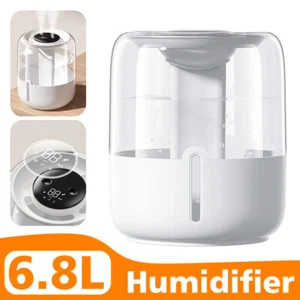6.8L Cool Mist Humidifier for Home Bedroom Large Capacity with Night Light 3Gear - Picture 1 of 18